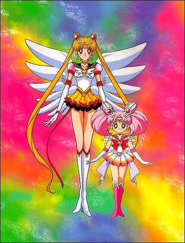 Eterna Sailor Moon y Super Sailor Chibi Moon ❤.