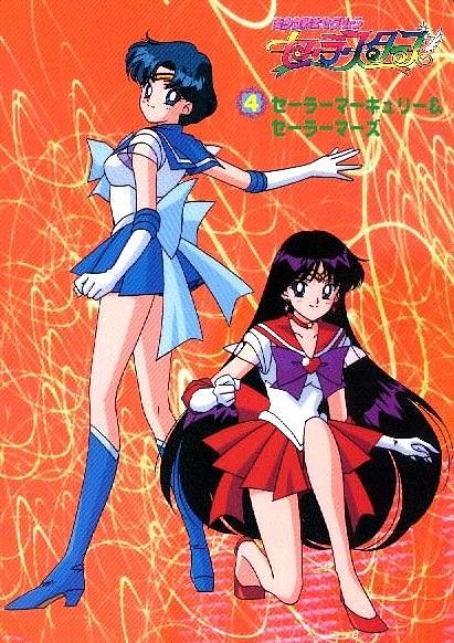 sailor mercurio y sailor marte