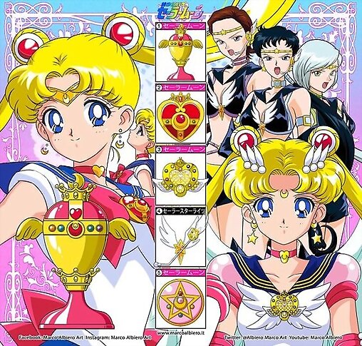 eterna sailor moon y las chicas stars light