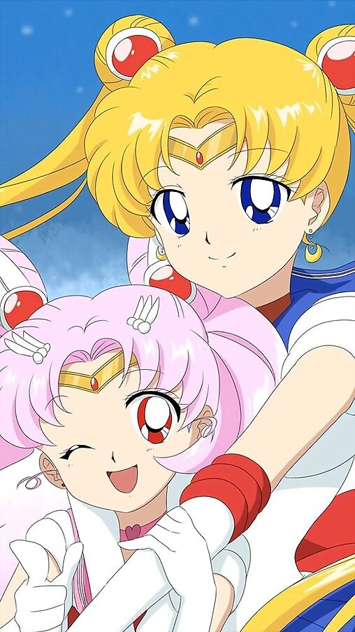 sailor chibi moon y sailor moon