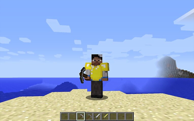 Minecraft Noob en peto de oro