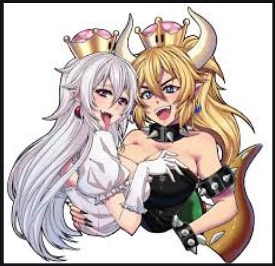 Boosette y Bowsette (New Super Mario Bros U Deluxe
