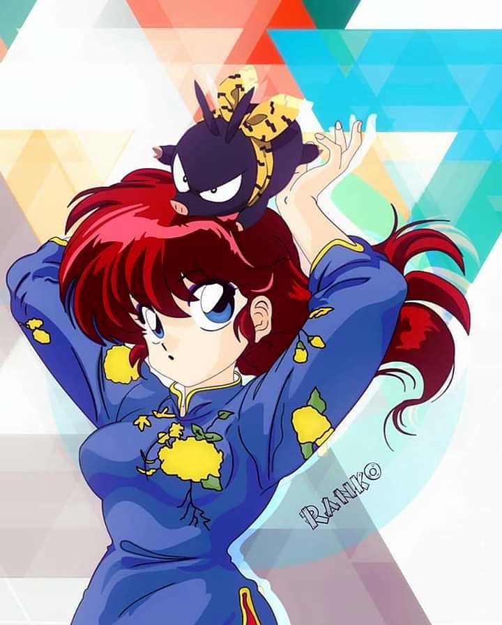 Ranma Saotome y P-Chan (Ranma 1/2)
