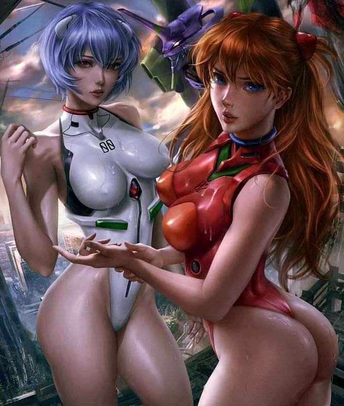 Rei Ayanami y Asuka Langley Soryu (Evangelion)