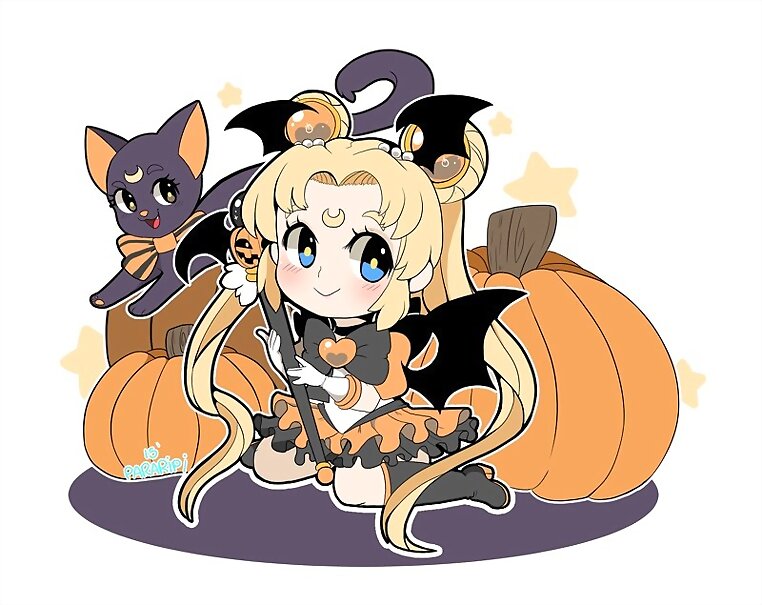 Sailor Moon y Luna (Sailor Moon)