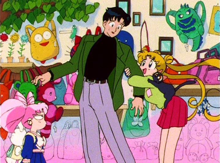 Darien Chiba, Rini y Serena Tsukino (Sailor Moon)