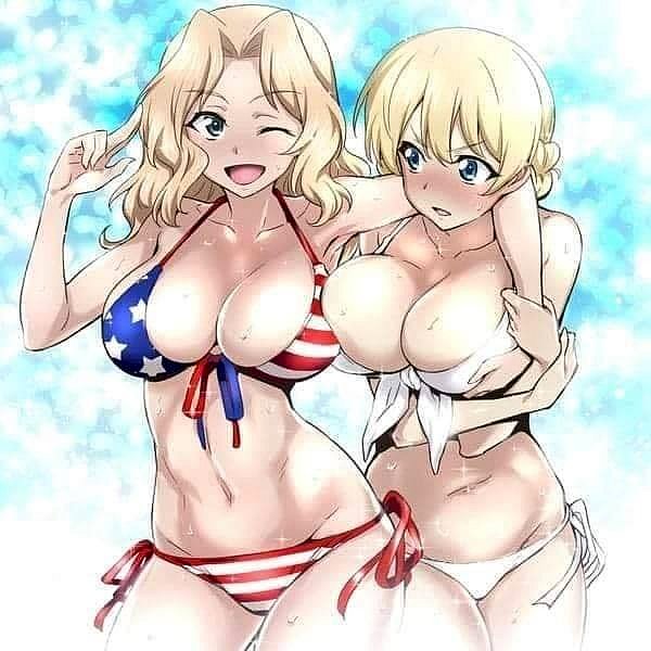 Kay y Darjeeling (Girls Und Panzer)