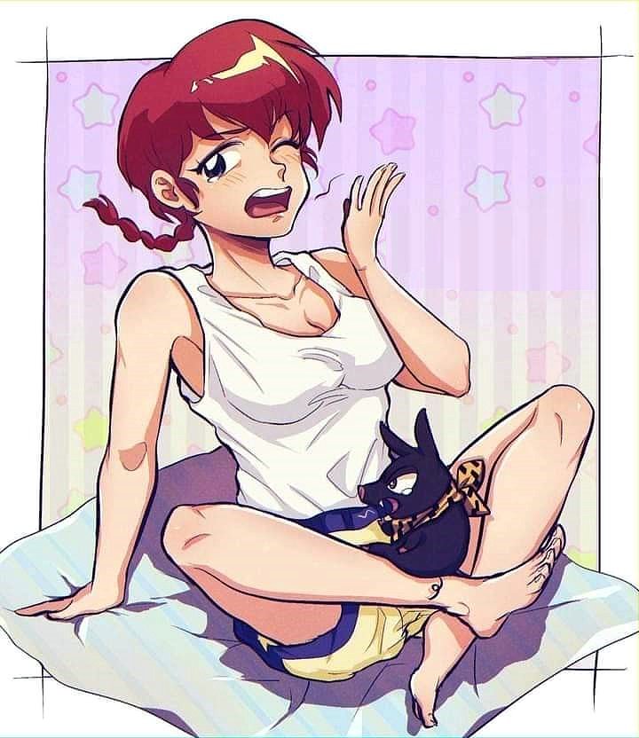 Ranma Saotome y P-Chan (Ranma 1/2)