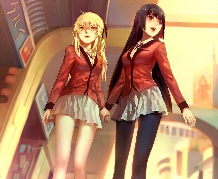 Meari Saotome y Yumeko Jabami  (Kakegrurui)