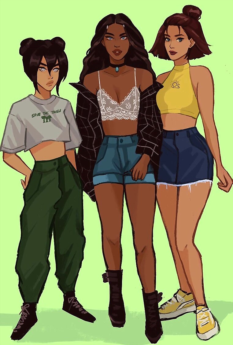 Toph Beifong, Katara y Suki (Avatar)