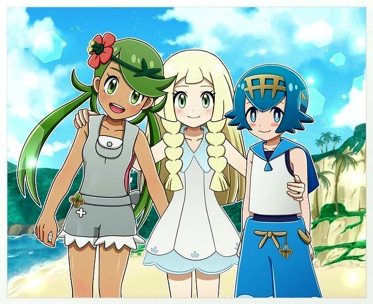 Mallow, Lillie y Nereida (Pokemon)