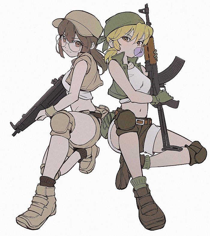 Fiolina Germi y Eri Kasamoto (Metal Slug)