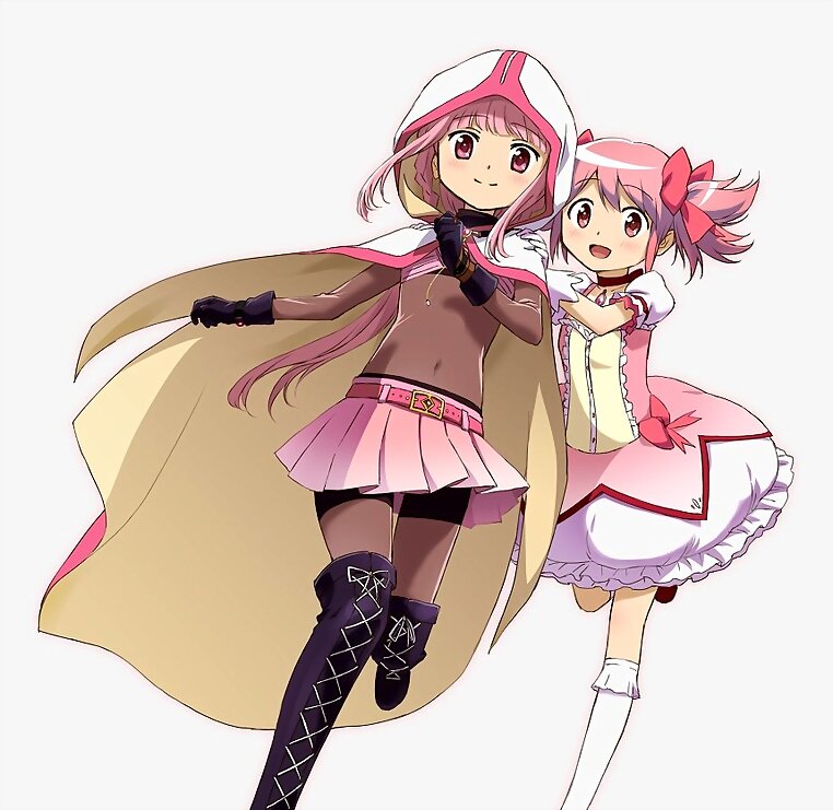 Iroha Tamaki y Madoka Kaname (Madoka Magica Gaiden