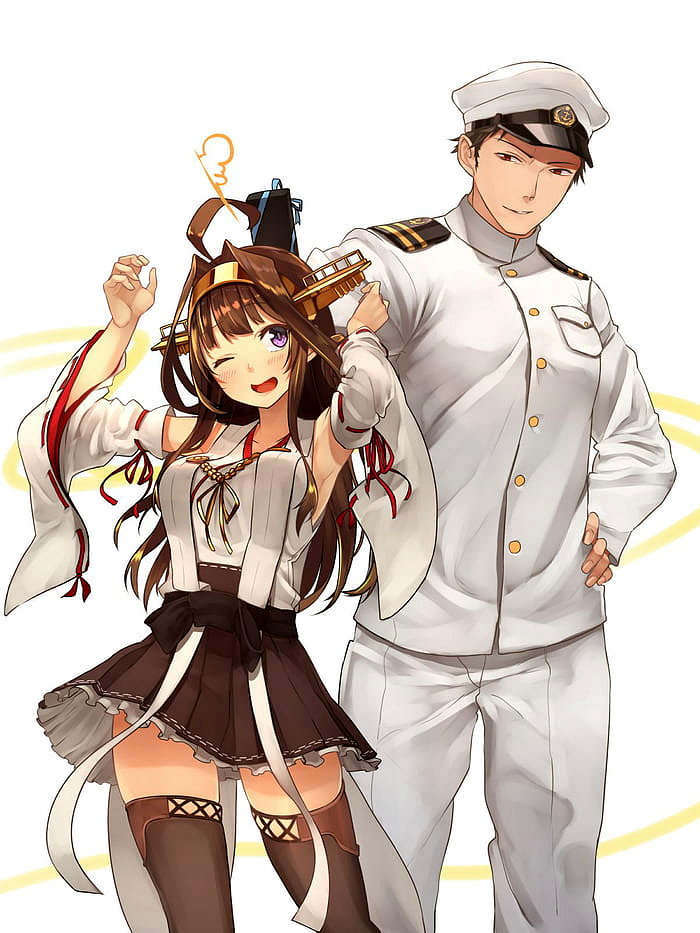 Kongou y Admiral Cyrus (Kantai Collection)