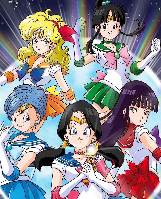 Lunch, Milk, Bulma, Videl y Mai (Dragon Ball Z)