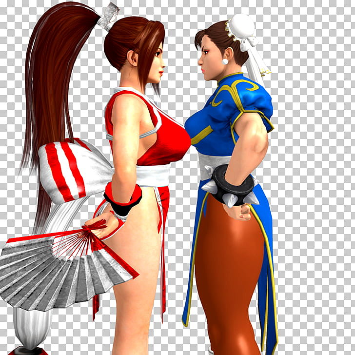 Mai Shiranui y Chun Li (Capcom Vs SNK)