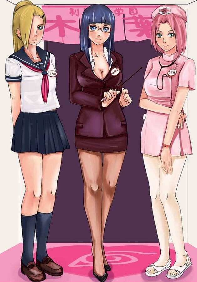 Ino Yamanaka Hinata Hyuga y Sakura Haruno (Naruto)