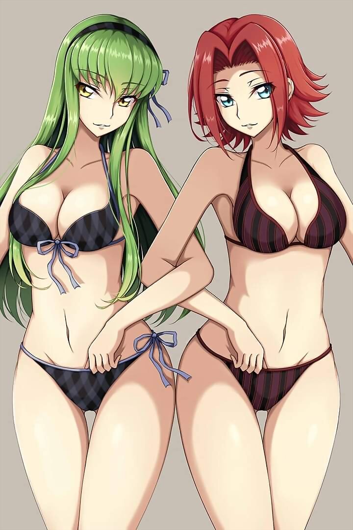 C.C. y Kallen Kozuki (Code Geass)