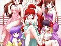 Ukyo, Nabiki, Kasumi, Ranma, Shampoo y Akane (Ranm
