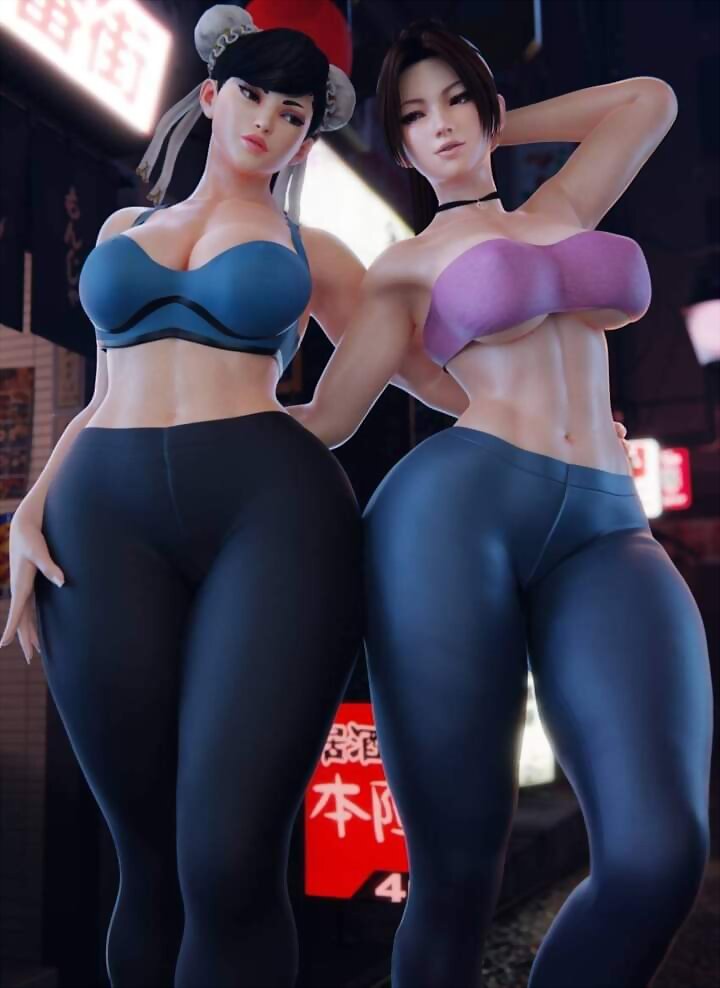 Chun Li y Mai Shiranui (Capcom VS SNK)