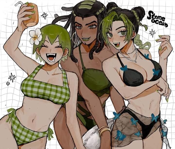 F.F., Ermes y Jolyne (Jojo's Bizarre Adventure)