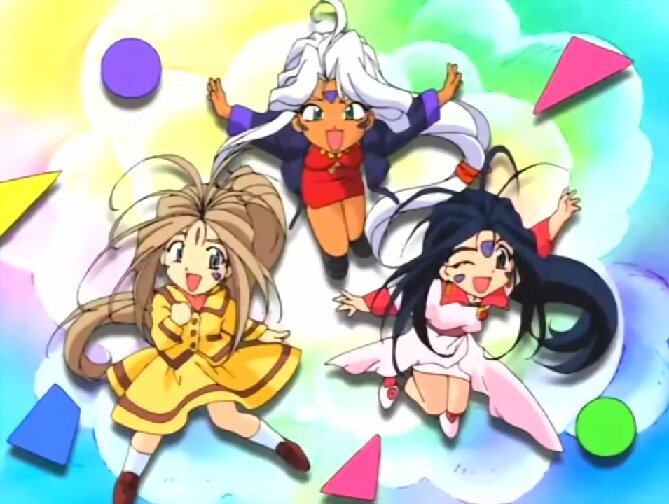 Belldandy, Urd y Skuld (Adventures of Mini Goddess