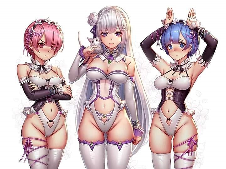 Ram, Emilia y Rem (Re: Zero)