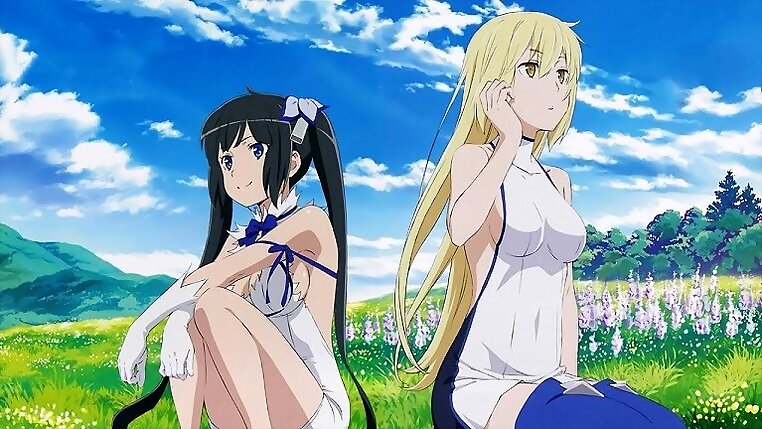 Hestia y Aiz Wallenstein (DanMachi)