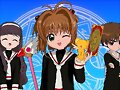 Tomoyo, Sakura y Shaoran (Sakura Card Captor)