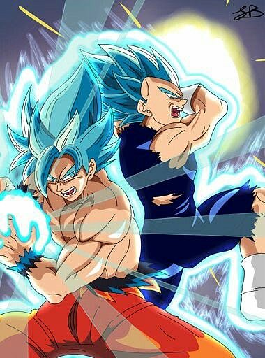 blu goku y blu vegeta