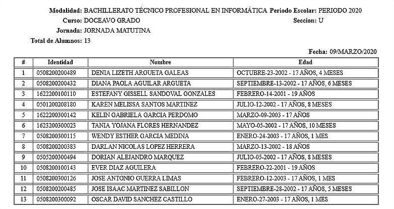 LOS ALUMNOS