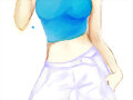 &quot;Tara&quot; acua-color digital, sin l&iacute;neas