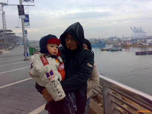 aki con mi papi
