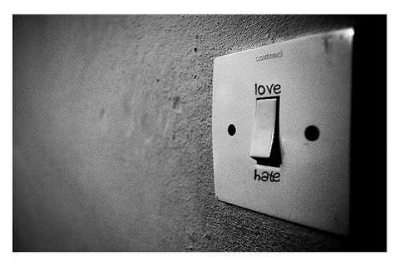 Del amor al odio...