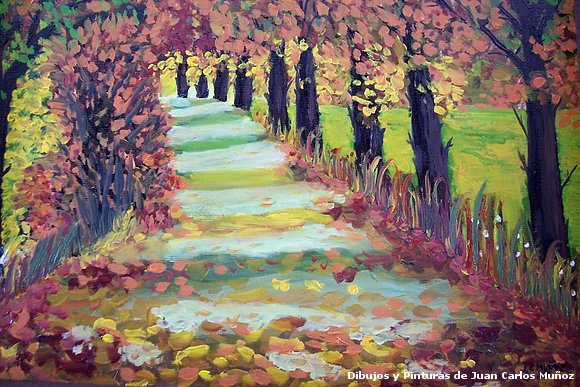 dibujos y pinturas de juan carlos muñoz ( OTOÑO)