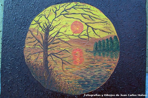 atardecer (óleo sobre lienzo)