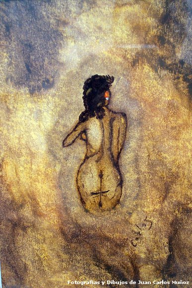 mujer mirandose en el infinito (óleo sobre lienzo)
