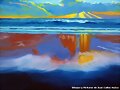Dibujos y Pinturas de Juan Carlos Mu&ntilde;oz atardecer