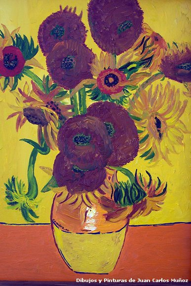 Dibujos y Pinturas de Juan Carlos Muñoz (GIRASOLES