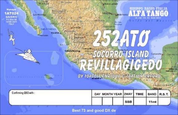 252 AT 0 - QSL Isla Socorro