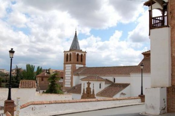 Vista desde la puerta del Palacio de Peñaflor