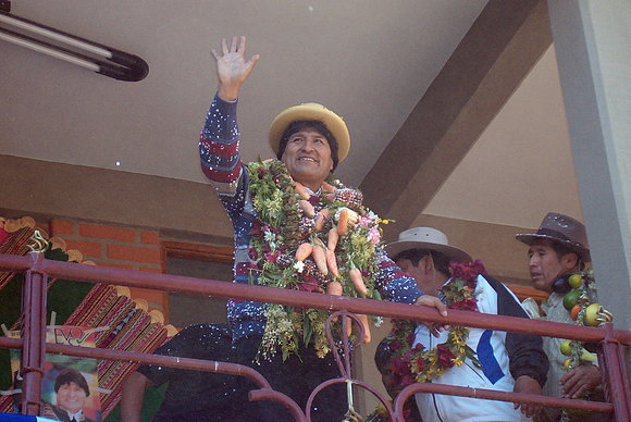 Bolivia Julio 08: Mitin de Evo Morales en Sicaya