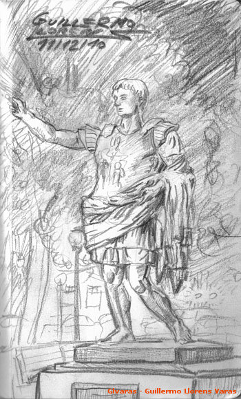 Cuaderno de Campo: Estatua de Octavio Augusto
