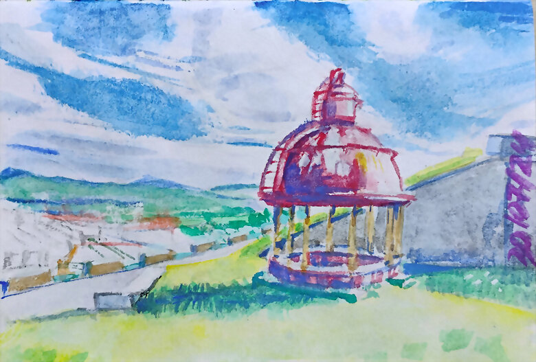 Cúpula de faro en el Museo de la Campa