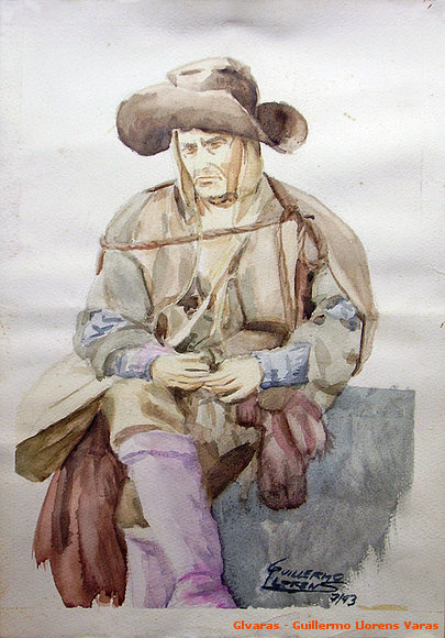 Agustín González en "La marrana", de frente