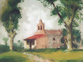 Iglesia entre &aacute;rboles