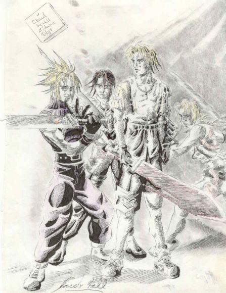 cuatro protagonistas del Final Fantasy