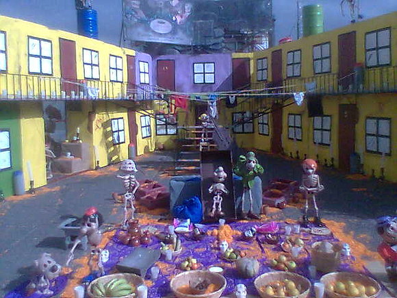Exposion dia de muertos Zocalo de la ciudad de mex