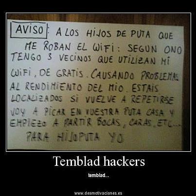 No se roben mi internet