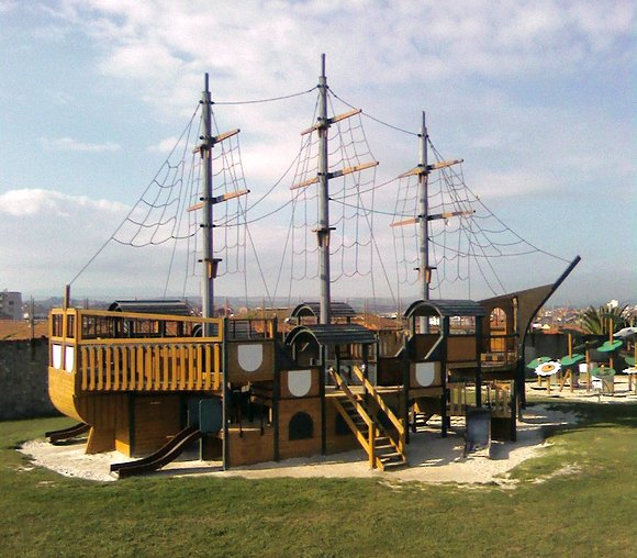 Barco pirata, para los peques.Cerro Santa Catalina